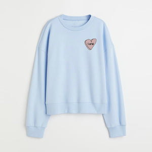 Eww Love Heart Custom Embroidered Sweatshirt