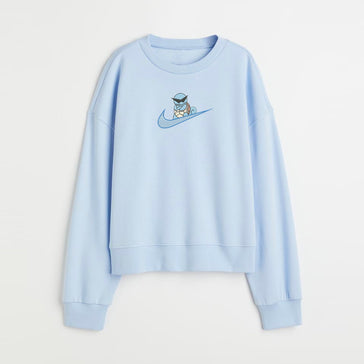 Squirtle Tick Nike Custom Embroidered Sweatshirt