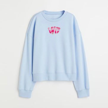 Groovy Love Custom Embroidered Sweatshirt