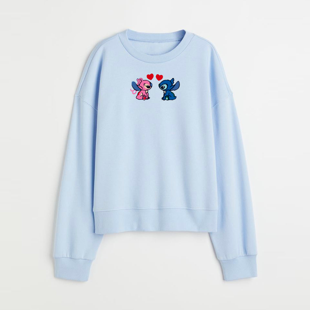 Stitch Love Custom Embroidered Sweatshirt