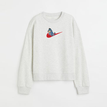 Eeyore Nike Tick Custom Embroidered Sweatshirt