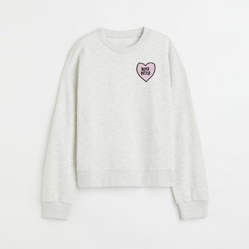 Boss B*tch Love Heart Custom Embroidered Sweatshirt