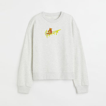 Winnie the Pooh Drip Tick Nike Custom Embroidered Sweatshirt