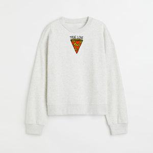 Pizza True Love Custom Embroidered Sweatshirt