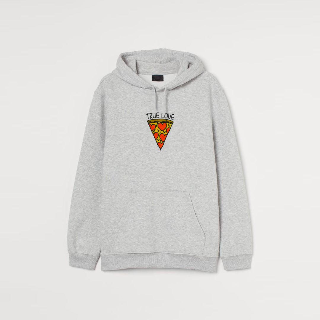 True Pizza Love Embroidered Jumper/Hoodie