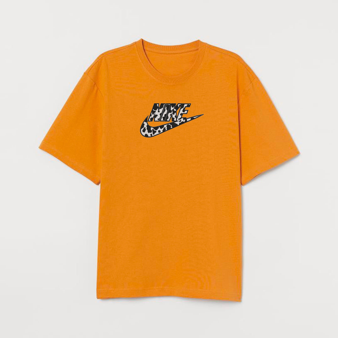 Nike Cow Print Embroidered T-Shirt
