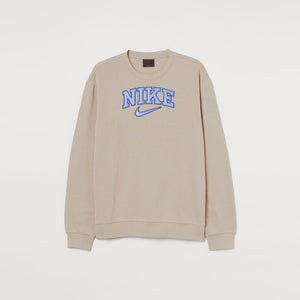 Nike Classic Blue Print Embroidered Sweatshirt Amour Pour Moi