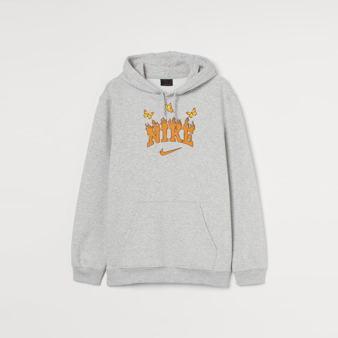 Nike Flaming Butterflies Embroidered Jumper/Hoodie