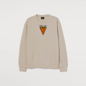 True Pizza Love Embroidered Sweatshirt