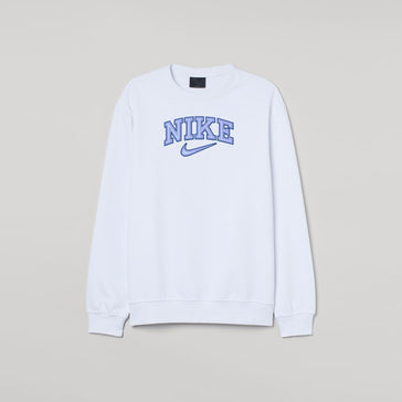 Nike Classic Blue Print Embroidered Sweatshirt