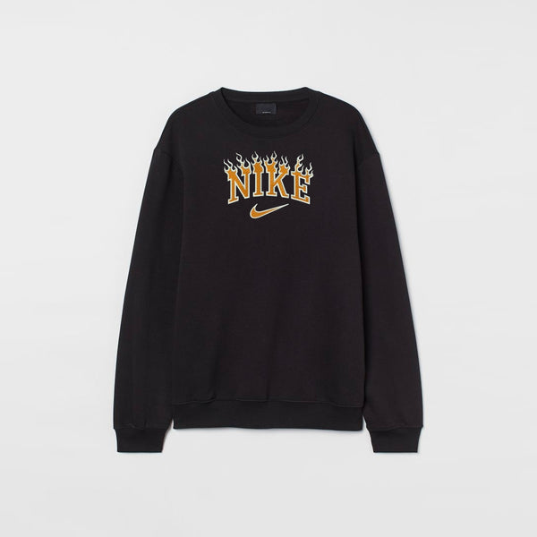 Nike flame 2024 logo crewneck