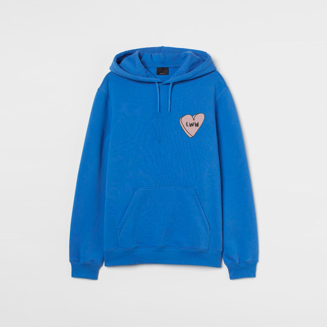 Eww Love Heart Embroidered Jumper/Hoodie