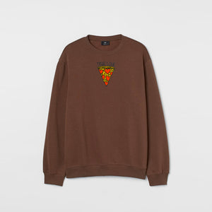 True Pizza Love Embroidered Sweatshirt